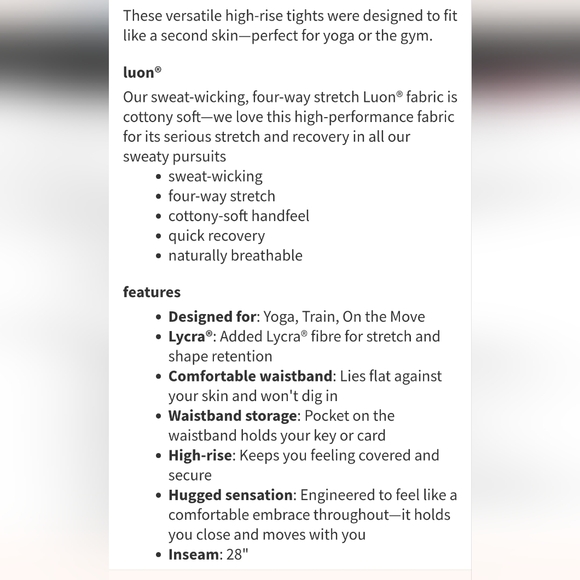 Lululemon Wunder Under HR 28inTights Luon Knit Heathered Black Sz 2 - Picture 2 of 4